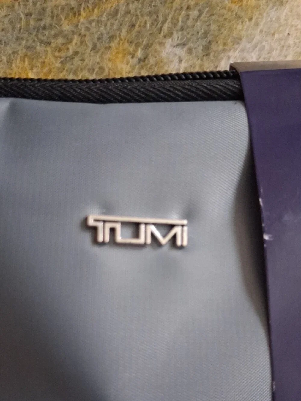 Tumi Gray Men’s Toiletry Bag with Delta One Branding